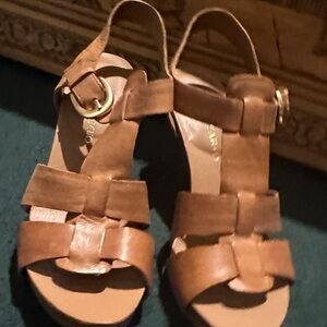 Franco Sarto Tan Leather Sandals
